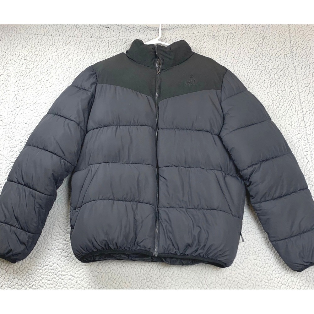Gerry Heritage Edition Puffer Jacket Mens Large L Black Heavy Insulated Coat